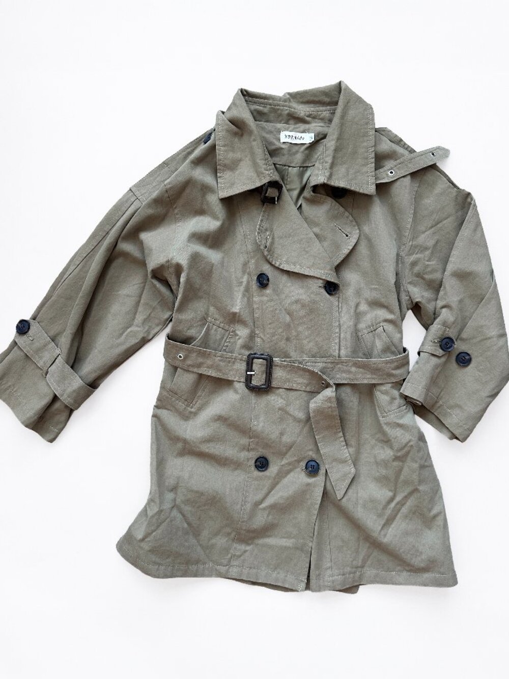 Kids Kids Khaki Trench Coat Size S (fits 7-8t)